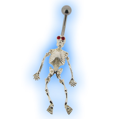 Halloween Deluxe Skeleton Belly Bar