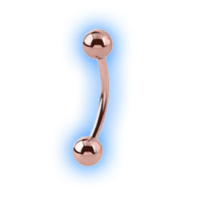 Rose Gold Curved Barbell 